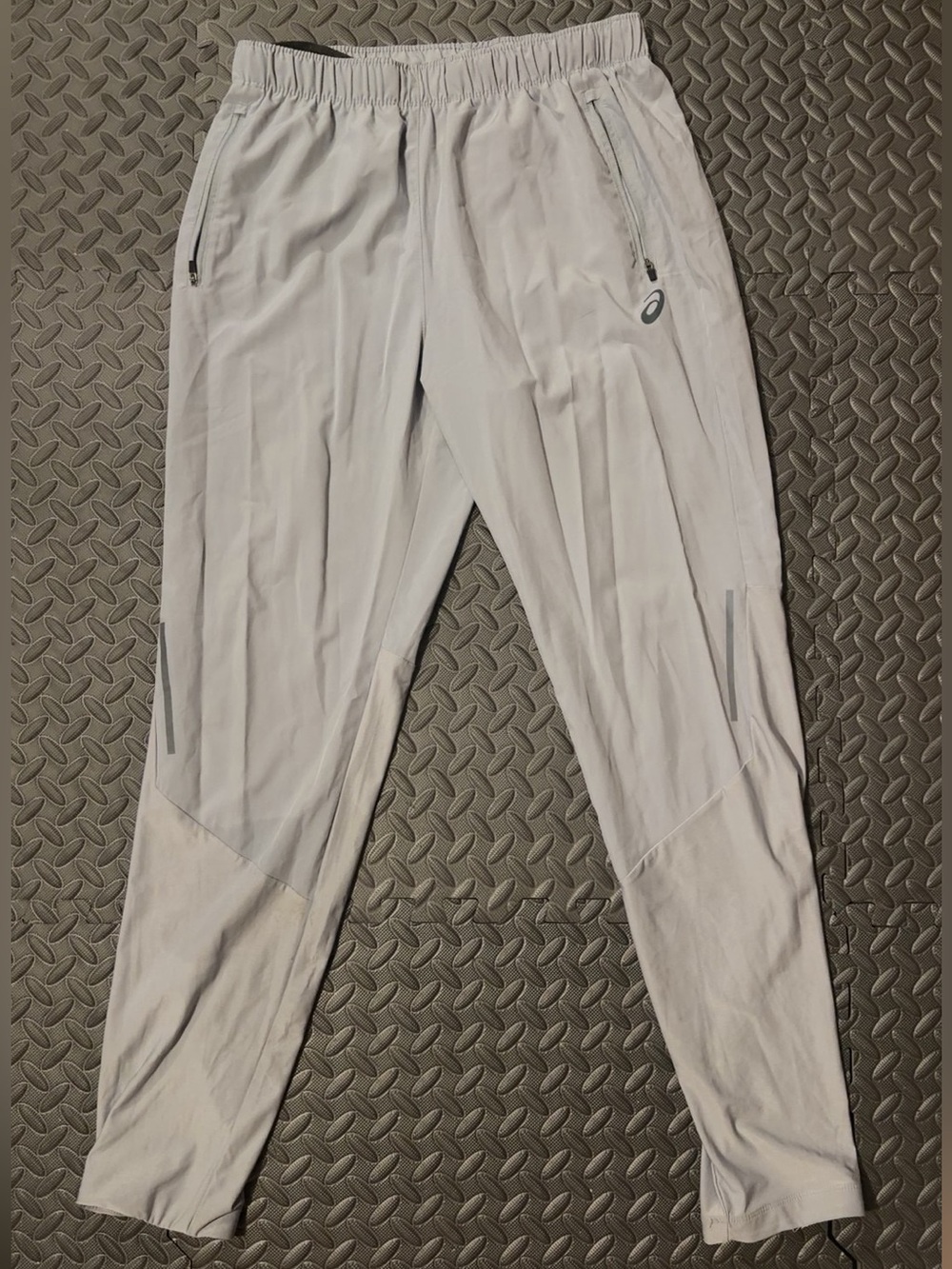 ASICS Men’s Light Gray Jogger Sweatpants